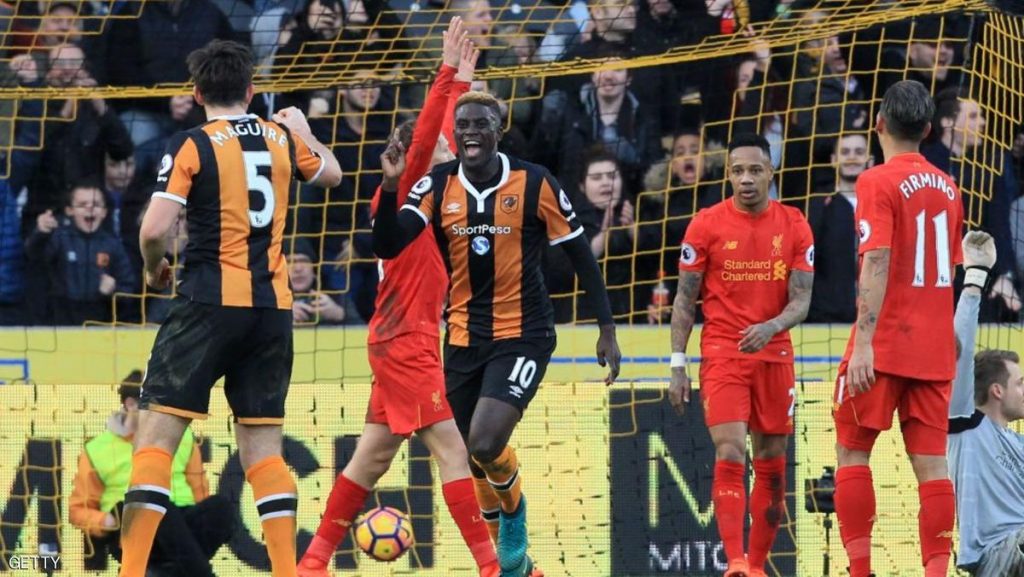 ليفربول يخسر من هال ستي بثنائية