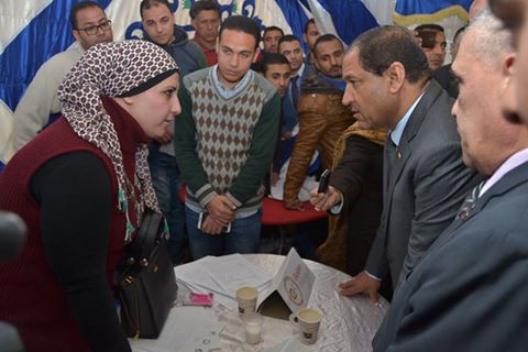 بالصور محافظ الغربية  يفتتح ملتقى التوظيف الأول لمدينة المحلة الكبرى