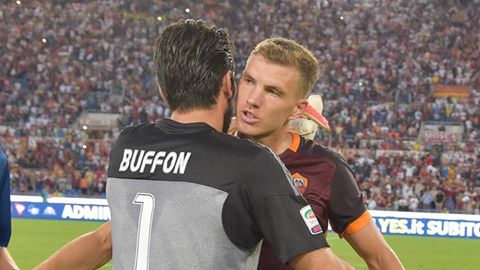 بوفون: مهاجم روما أخطر من ميسي وكريستيانو