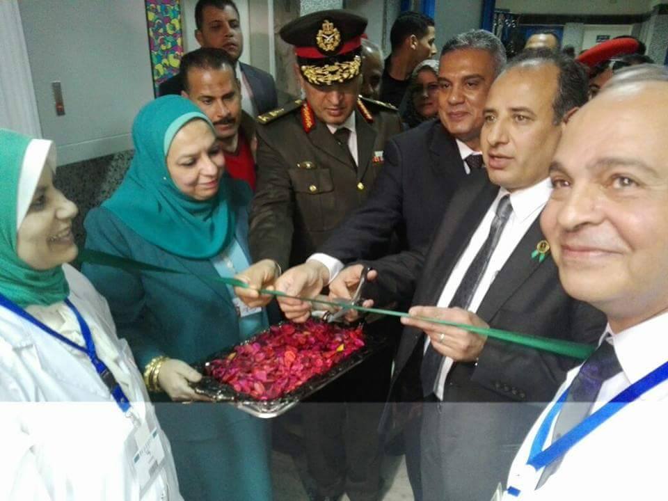 محافظ الاسكندرية وقائد المنطقة الشمالية العسكرية يفتتحان  المبنى الجديد فى مستشفى الجمهورية العام بالأسكندريه