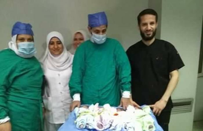 سيدة تنجب 4 توائم في مستشفى حكومي ببني سويف