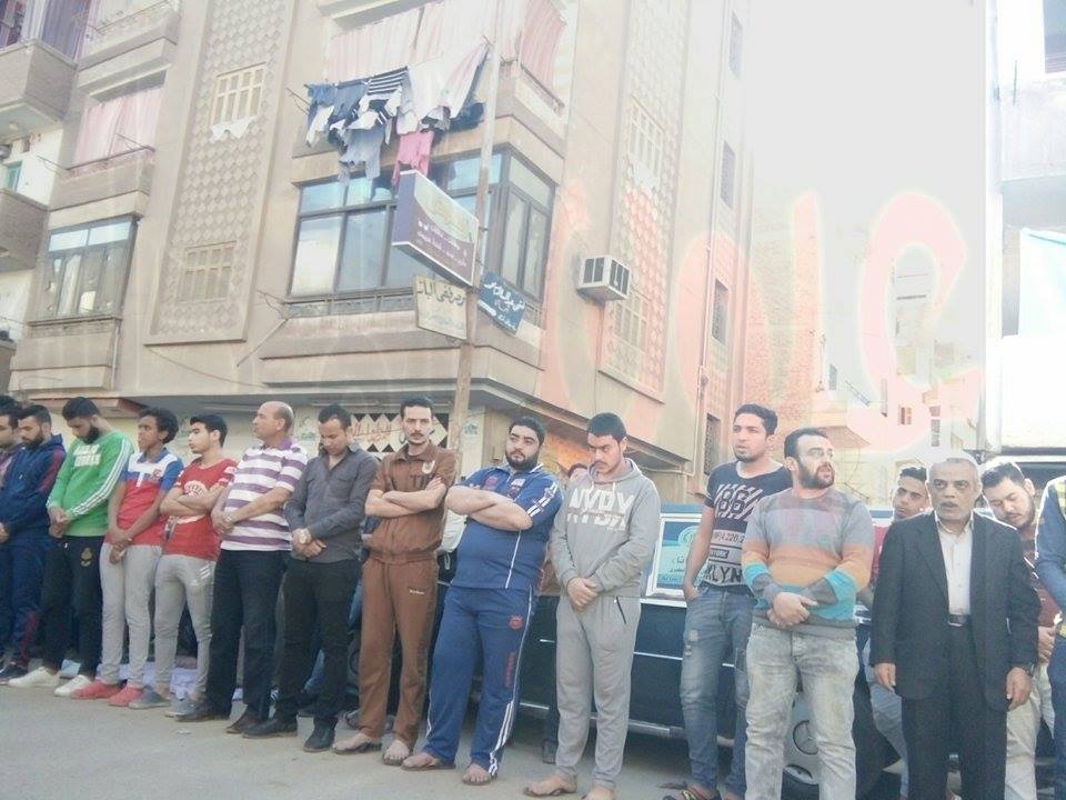 تشيع جثمان قتيل كوب الشاى بالمحلة الكبرى