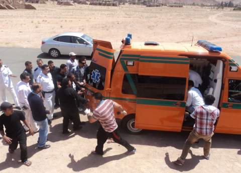 إصابة اتنين من افرد الشرطة وظابط على طريق الاسماعلية