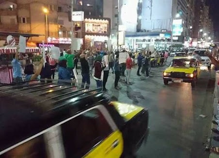 فض مسيرة ضد اتفاقية “تيران وصنافير” في فيصل