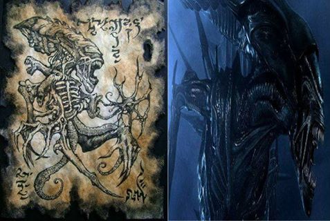 هل فيلمalien مقتبس من كتاب العزيف ؟؟