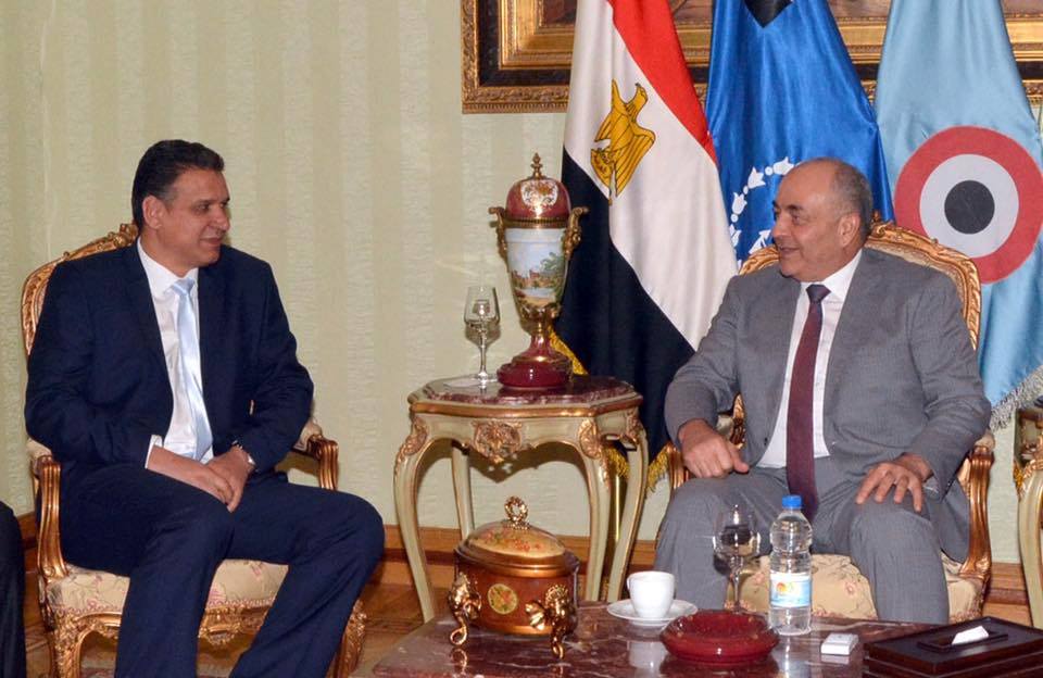 الفريق محمود حجازى يلتقى عضو المجلس الأعلى الليبي والوفد المرافق له