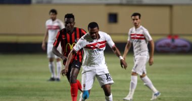 نهاية الشوط الاول من الزمالك والداخلية بالتعادل