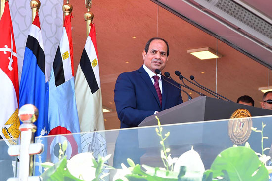 السيسي: “لن تستطيعوا النيل من مصر ولا من أشقائها”