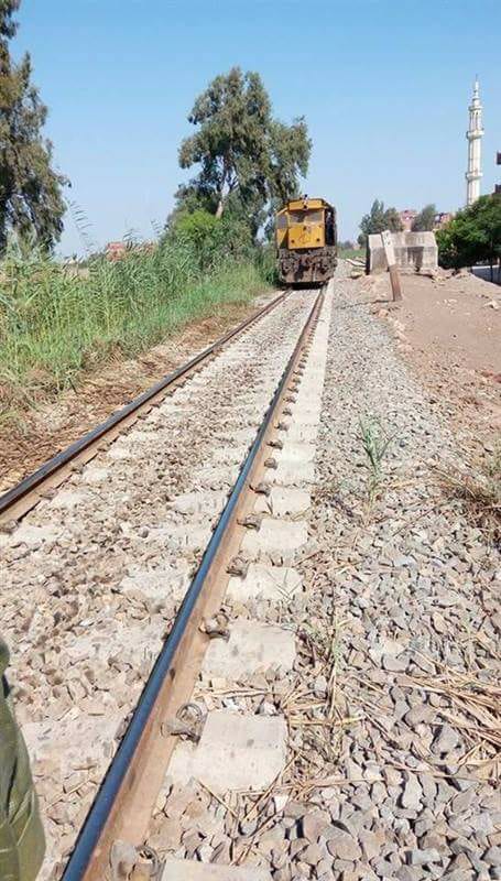 إنفصال جرار قطار الزقازيق عن العربات بالغربية