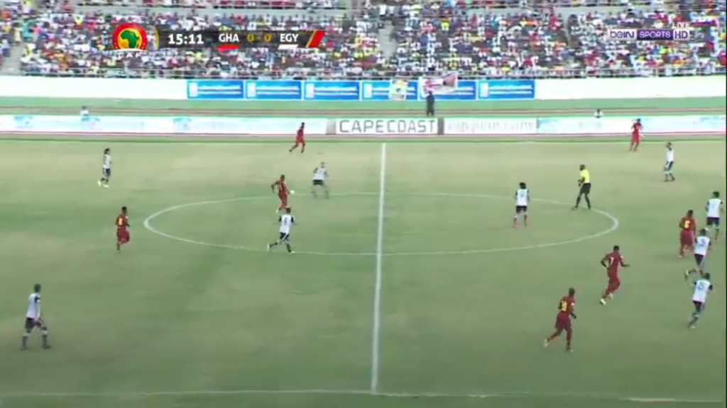 25 دقيقة والتعادل يسيطر علي مباراة مصر وغانا.