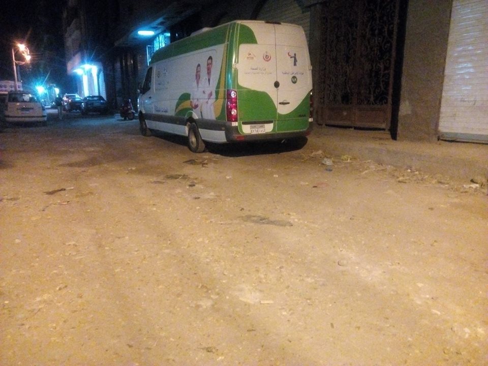 بلاغ سلبي في سيارة إسعاف بالمحلة.