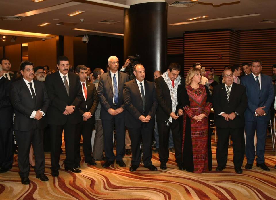 بالصور..محافظ الإسكندرية يحضر الإحتفال باليوم الوطني الفلسطيني