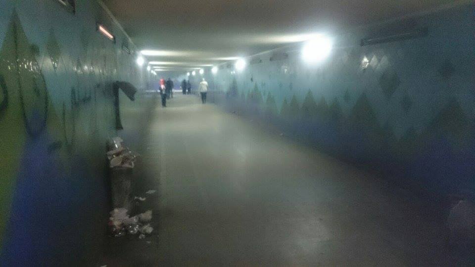 بالصور..سيولة مرورية بأنفاق المشاه بالكورنيش  أثناء أمطار المكنسة