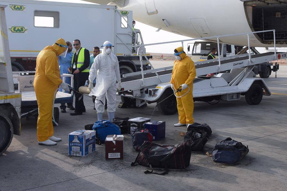 محافظ الإسكندرية يشهد إجراء تجربة طوارئ متسعة النطاق بمطار برج العرب الدولي