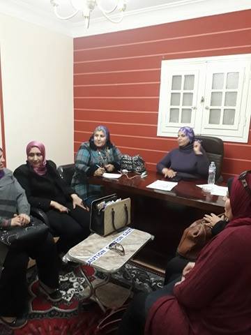 أمانة المرأة بالغربية في أولى إجتماعاتها تندد بقرار ترامب.