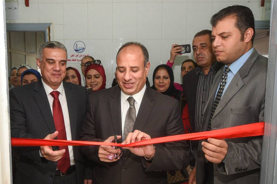 بالصور..سلطان وحجازى يقتتحان مركز السكتة الدماغية بمستشفى رأس التين العام