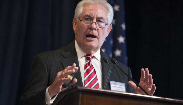 ريكس تيلرسون: قرار القدس يتخذه الطرفان الإسرائيلي والفلسطيني