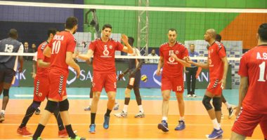 الأهلي يفوز علي نيمو ستارز في بطولة أفريقيا للكرة الطائرة.