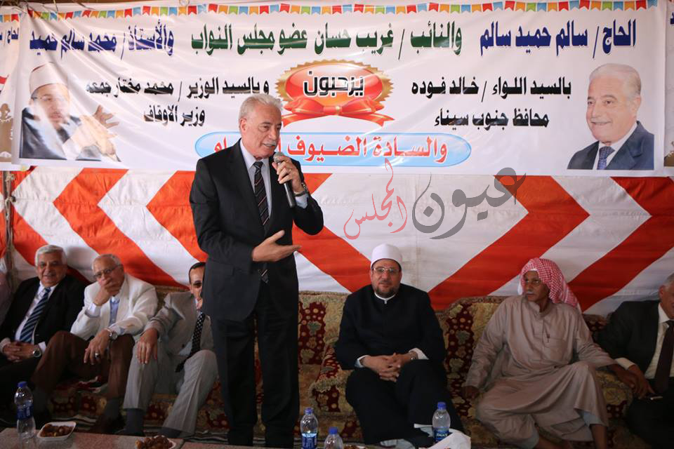 وزير الاوقاف ومحافظ جنوب سيناء في لقاء بدوي مفتوح مع شباب وشيوخ وأهالي طور سيناء