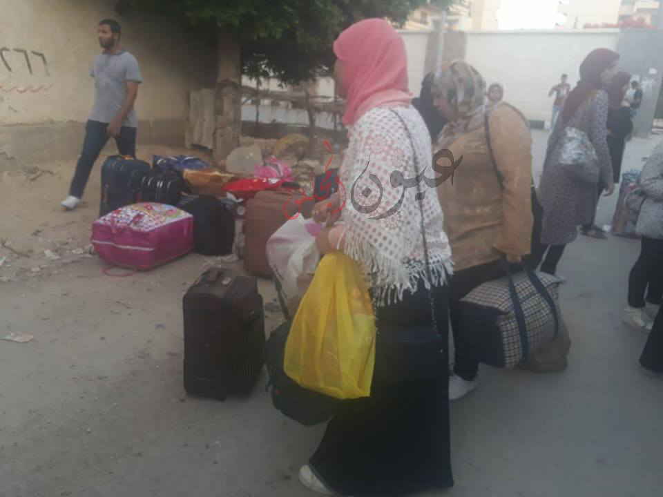 بالصور ..قافلتين لنقل اغراض طلبة محافظة جنوب سيناء المقيدين بجامعات شمال سيناء