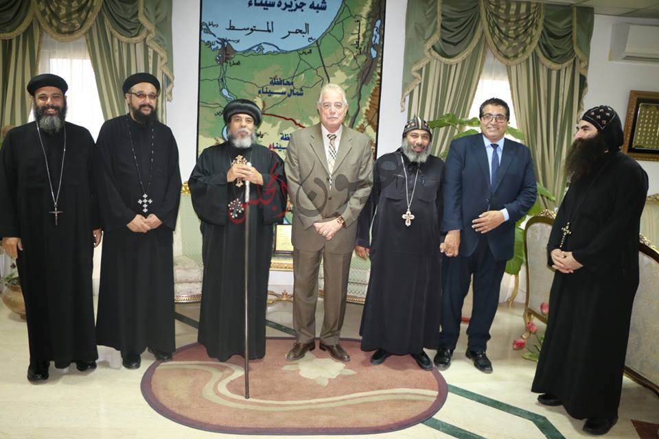 أسقف سيناء الجنوبية تقدم التهنئة بعيد الفطر المبارك للمحافظ وأهالي جنوب سيناء