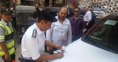 المرور يشن حملات مروريه مكبرة لرصد المخالفات المروريه بالجيزة ورصد “104”مخالفه