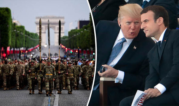 ماكرون في فرنسا يحتفل بيوم الباستيل الثاني مع موكب الشانزليزيه