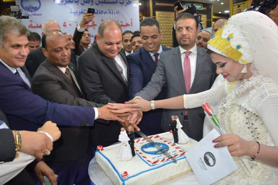 محافظ الغربية يشارك فى إحتفالية حزب مستقبل وطن لتجهيز 50 عروسة