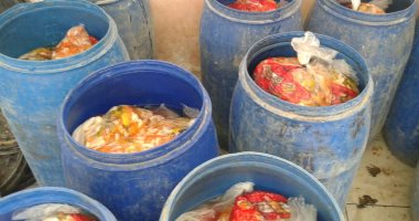 حملة تموينية مبكرة ينتج عنها ضبط مخللات وملح طعام متحجر وسلع غذائية منتهية الصلاحية بالغربية