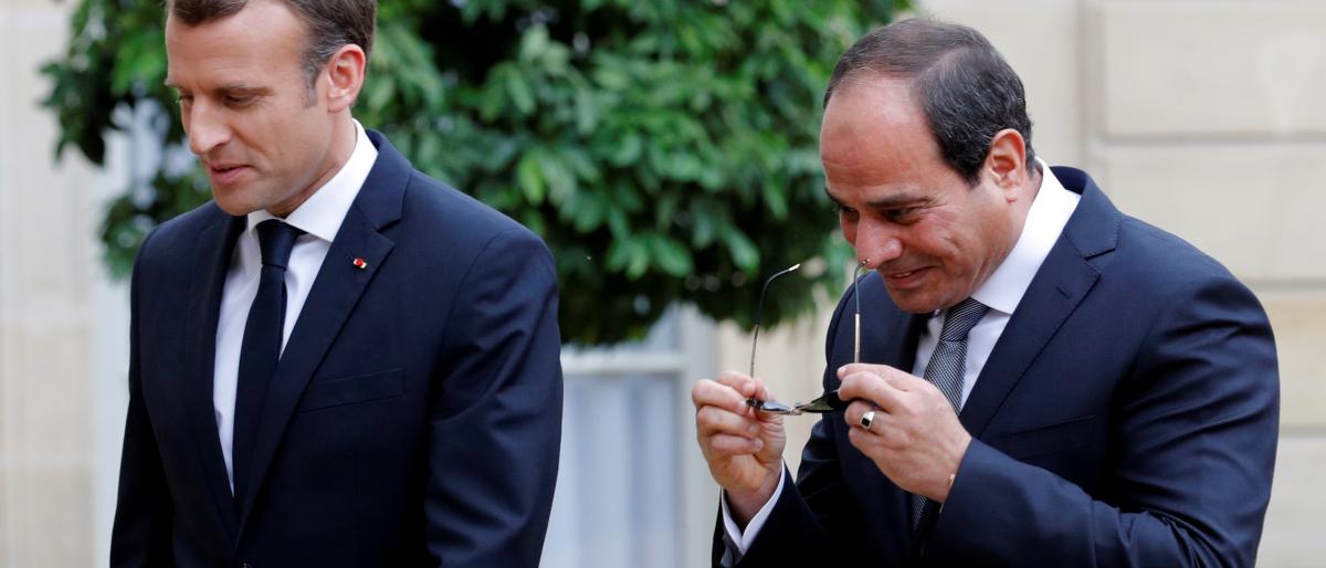 ماكرون: لا يمكن فصل الاستقرار عن حقوق الإنسان وسلمت السيسي قائمة المسائل التي تهمنا