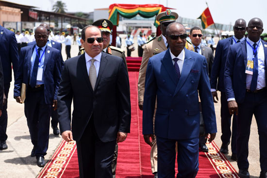 أول زيارة لرئيس مصرى منذ خمسون عاما لكوناكري بغينيا ..