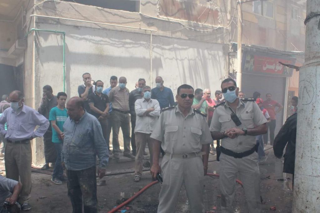 نشوب حريق ضخم بمنزل بشارع الخضراوى  بصندفا