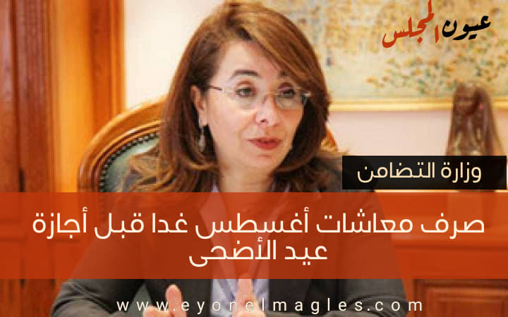 وزيرة التضامن : غدا صرف معاشات شهر أغسطس قبل أجازة عيد الأضحي