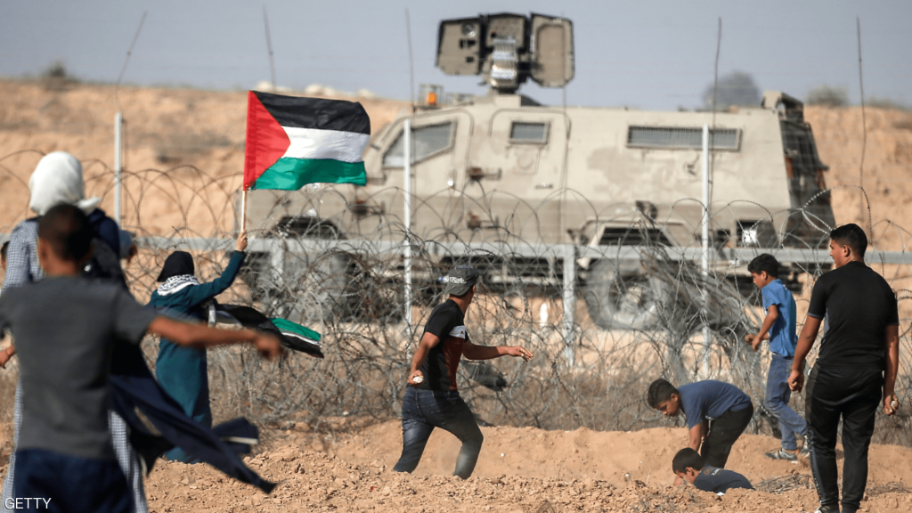 تظاهرات على الحدود بين قطاع غزة وجنوب إسرائيل