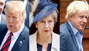 ترامب يهنئ ” جونسون ” زعيما لحزب المحافظين البريطاني خلفا لتريزا ماي