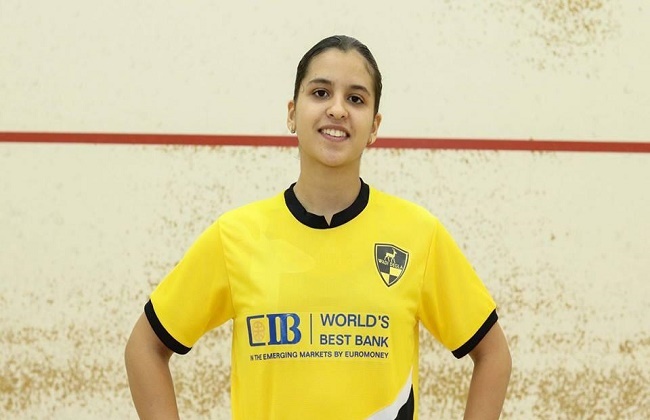 منه حامد تفوز ببطولة الإسكواش ..