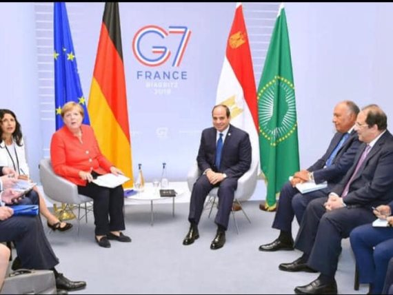 السيسي يجتمع بقادة العالم في قمة السبع ..