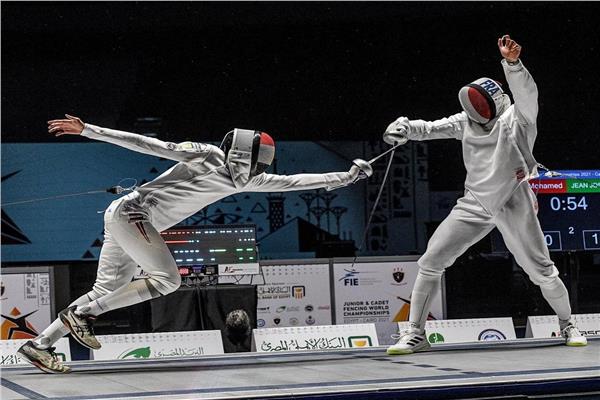 فوز مصر بذهبية كأس العالم للسلاح