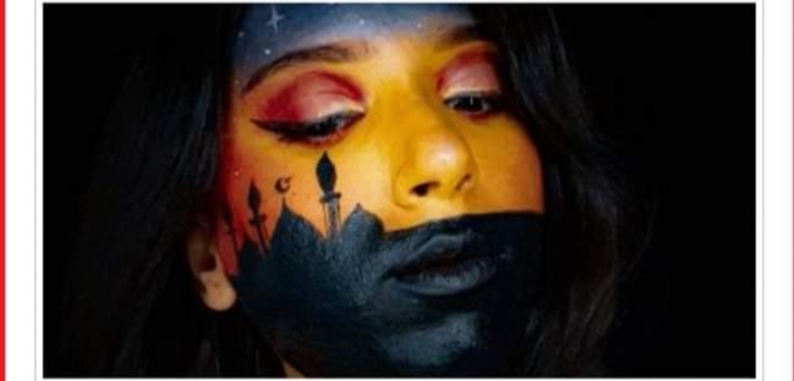 مريم عيد فنانة “فنتازيا الميكاب” تخطف الانظار وتبهر الجميع برسوماتها الفنية (حتة من القمر )