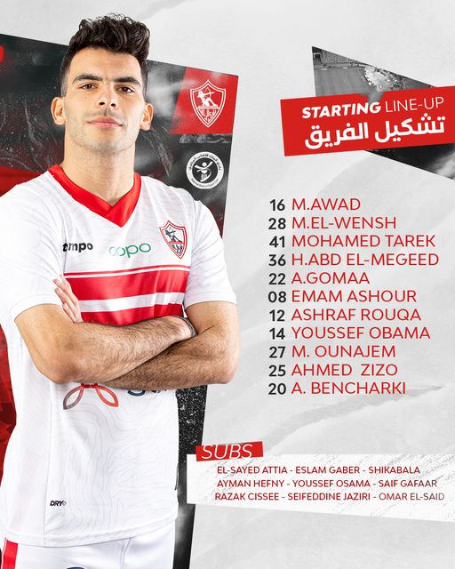 تشكيلة الزمالك لمباراة البنك الأهلي: استبعاد نيمار وعودة أوباما