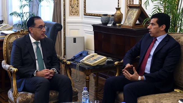 استضافة الدكتور مصطفى مدبولي لسفير قطر بالقاهرة