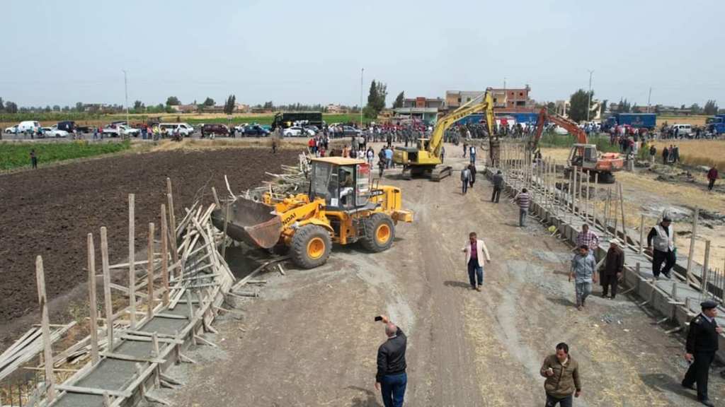 حملة ازالات مكبرة بقرى الرياض ورافد الطريق الدولي بمحافظة كفر الشيخ