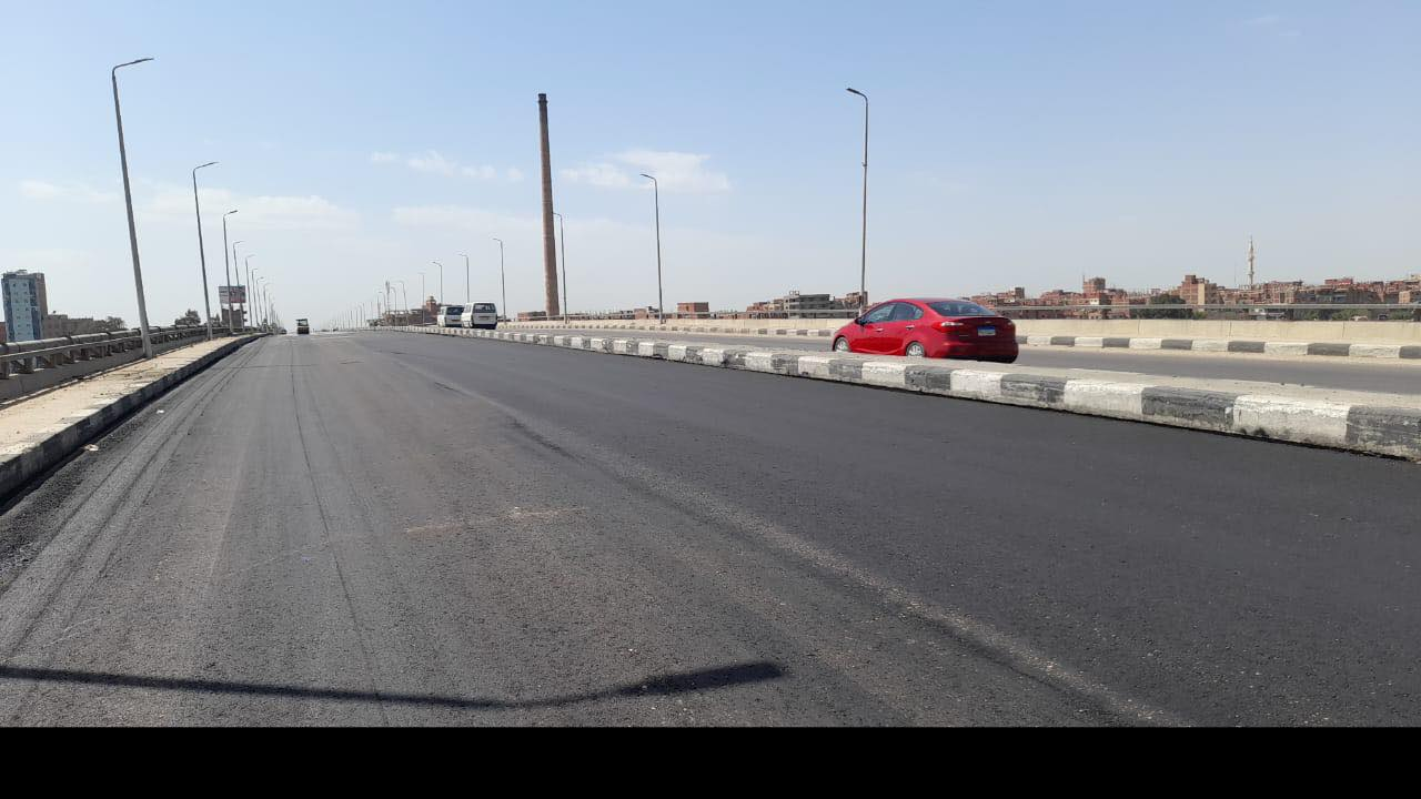 انتهاء أعمال الصيانة بكوبرى بنها ٣ بطريق الإسكندرية الزراعى