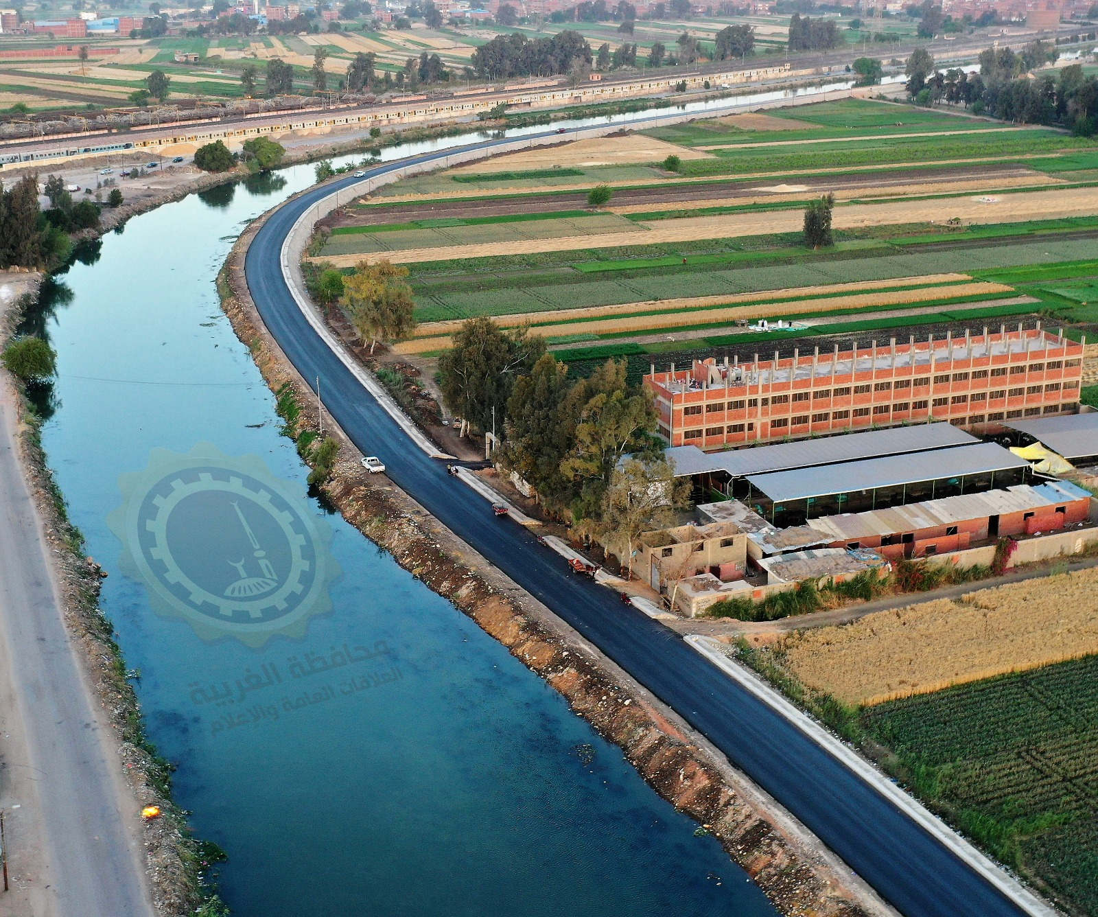 الغربية تعلن قرب انتهاء رصف محور قناة طنطا الملاحية