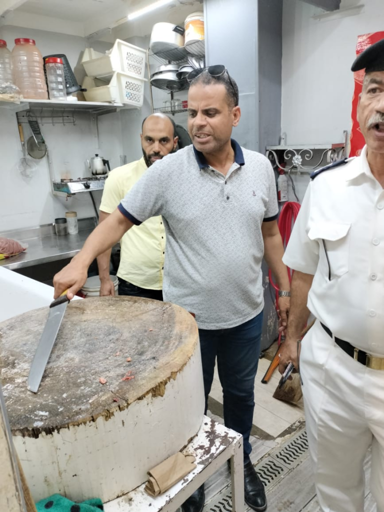 ضبط نصف طن دواجن غير صالحة للاستهلاك الآدمى خلال حملة بالجيزة