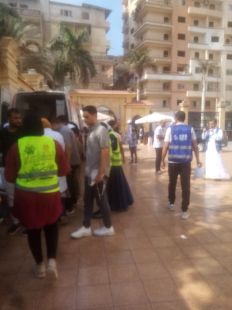 حملة مكبرة للتبرع بالدم بمسجد الشامى (بالمحلة)