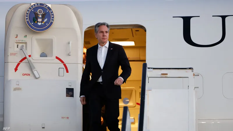 وزير الخارجية الأمريكى بلينكن يصل إسرائيل لبحث مقترح التهدئة