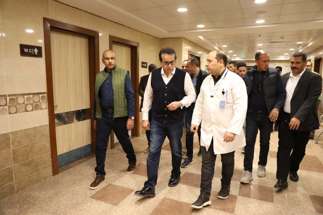 جولة تفقدية لوزير الصحة بالغربية تشمل مستشفى حميات طنطا ومركز بنواج