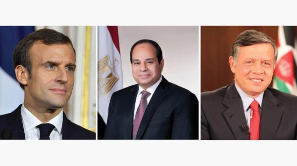 غدا.. قمة ثلاثية تجمع الرئيس السيسي وملك الأردن وماكرون
