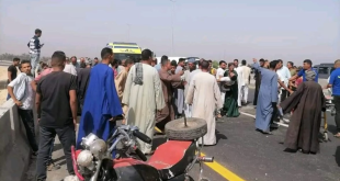 إصابة 12 شخصا إثر انقلاب ميكروباص في الفيوم 